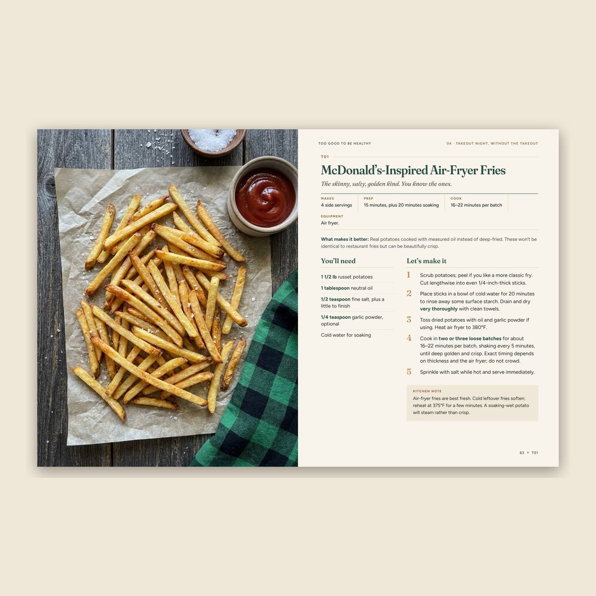 Inside spread: McDonald's-inspired air-fryer fries recipe